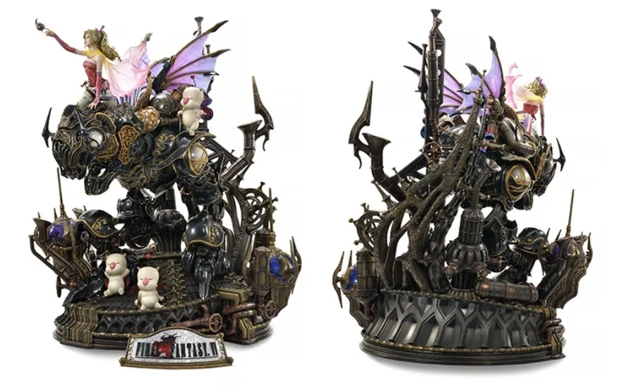 1:6-scale rendering of Tina (known as Terra in some versions of the game), the central character in Final Fantasy VI’s massive and compelling cast, riding atop a Magitek Armor