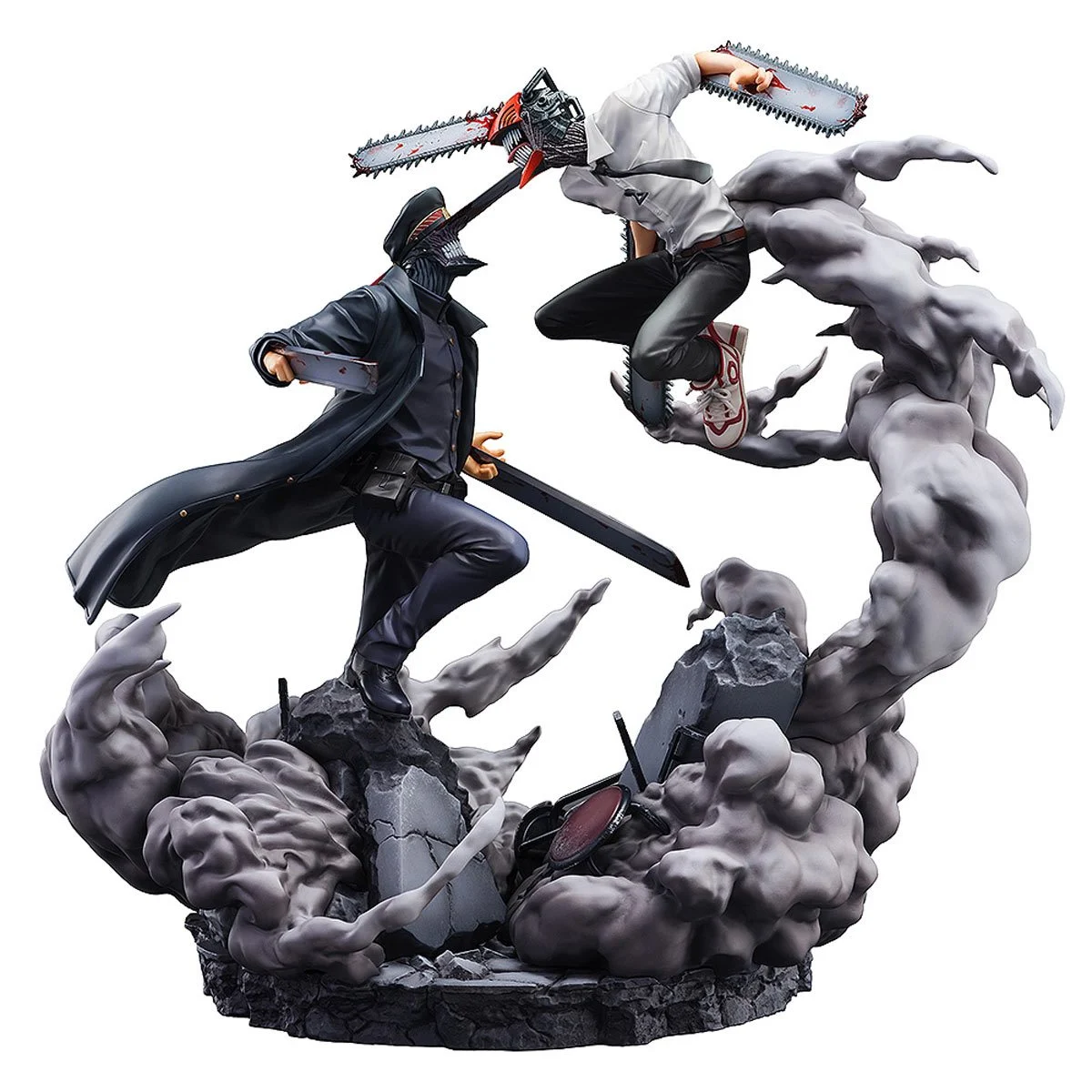 Chainsaw Man vs. Samurai Sword Super Situation Statue